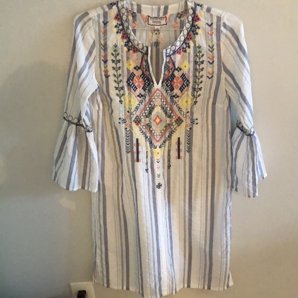 Adorable Johnny Was Dress  Cotton. XS